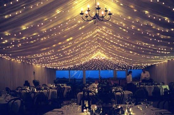 Fairy lights and festoon setup 8