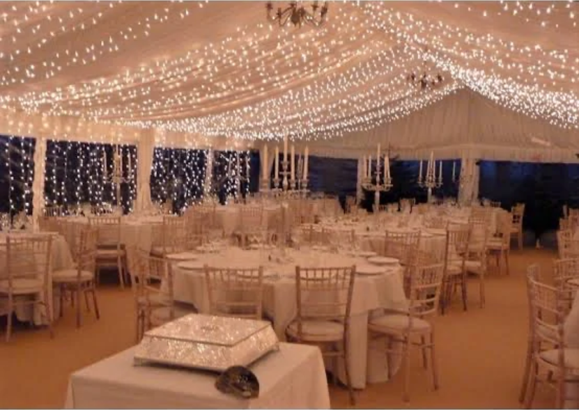 Fairy lights and festoon setup 11