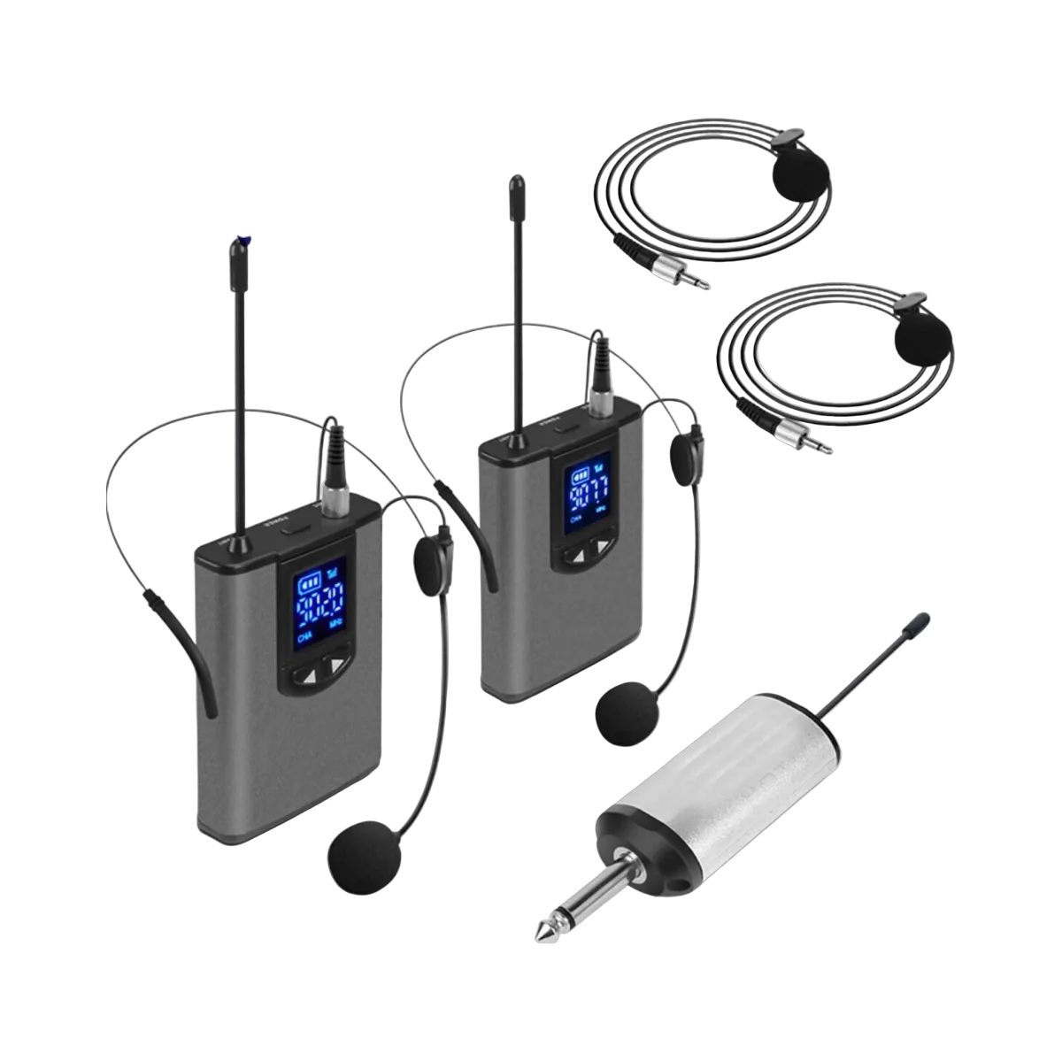 Wireless Mic Headset: Crystal Clear Sound, Battery-Powered