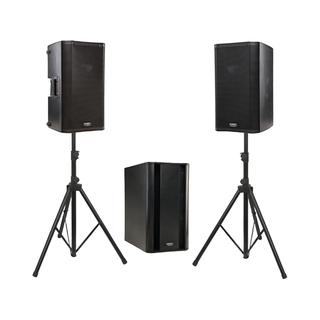 QSC K8.2 and Ksub Conference or DJ Setup