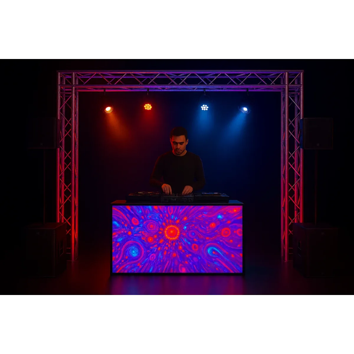 Truss Arch with Party Lighting, DJ LED Wall Package